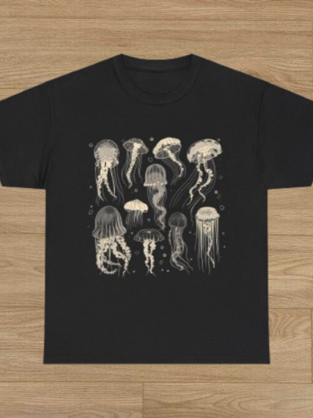 Minimal Jellifish Illustration T Shirt